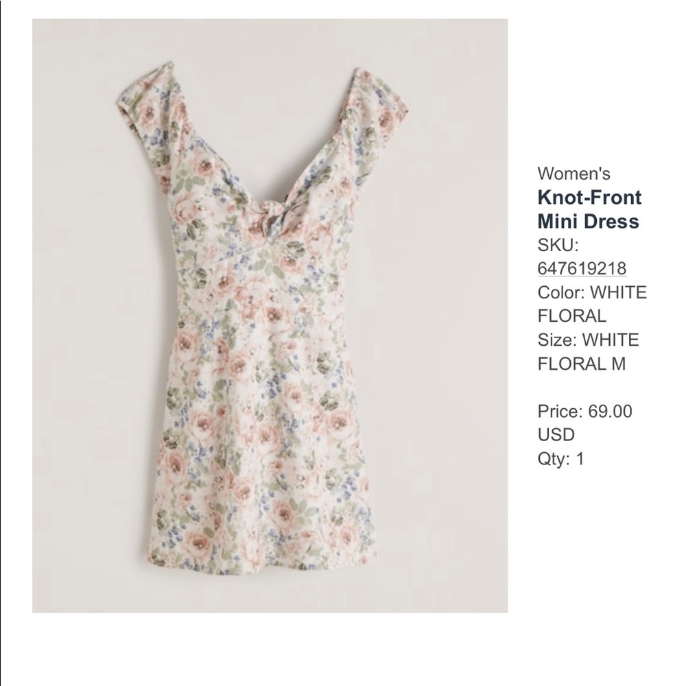 Abercrombie Knot Front Mini Dress